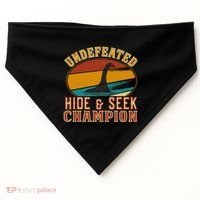 Nessie Undefeated Hide And Seek Champion Funny Nessie USA-Made Doggie Bandana thumb 0