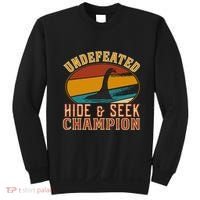 Nessie Undefeated Hide And Seek Champion Funny Nessie Sweatshirt thumb 0