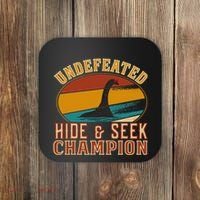 Nessie Undefeated Hide And Seek Champion Funny Nessie Coaster thumb 0