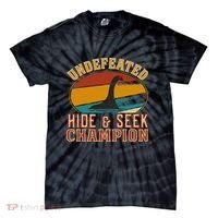 Nessie Undefeated Hide And Seek Champion Funny Nessie Tie-Dye T-Shirt thumb 0
