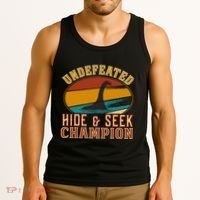 Nessie Undefeated Hide And Seek Champion Funny Nessie Tank Top thumb 3