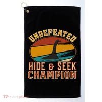 Nessie Undefeated Hide And Seek Champion Funny Nessie Golf Towel thumb 0