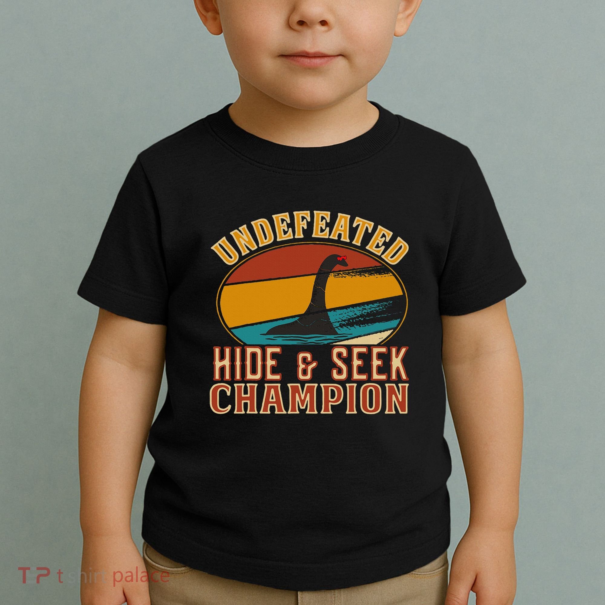 Nessie Undefeated Hide And Seek Champion Funny Nessie Toddler T-Shirt