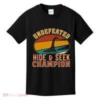 Nessie Undefeated Hide And Seek Champion Funny Nessie Kids T-Shirt thumb 0