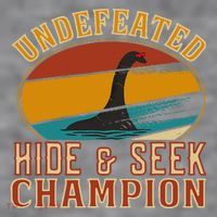 Nessie Undefeated Hide And Seek Champion Funny Nessie Women's Racerback Cropped Tank thumb 2