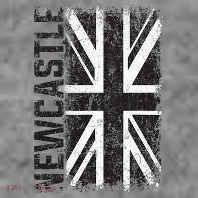 Newcastle United Kingdom British Flag Vintage Souvenir Tall Sweatshirt