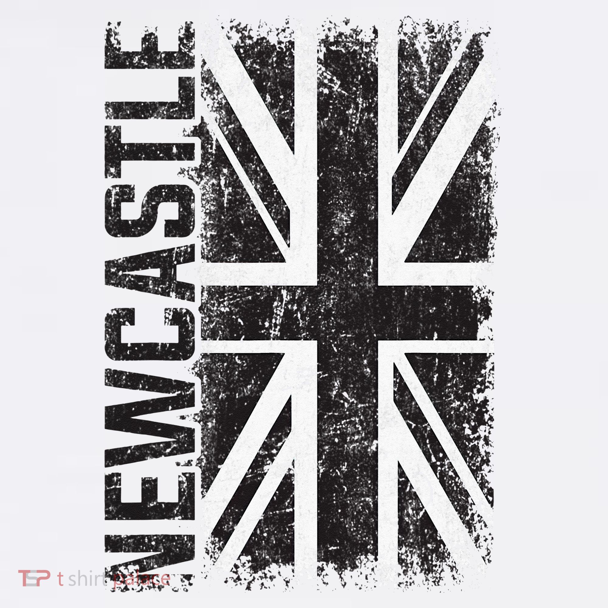 Newcastle United Kingdom British Flag Vintage Souvenir T-Shirt