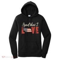 Nebraska Usa Land That I Love Patriotic July 4th Gift Women's Hoodie thumb 0