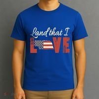 Nebraska Usa Land That I Love Patriotic July 4th Gift T-Shirt thumb 3