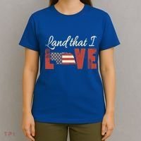 Nebraska Usa Land That I Love Patriotic July 4th Gift T-Shirt thumb 4