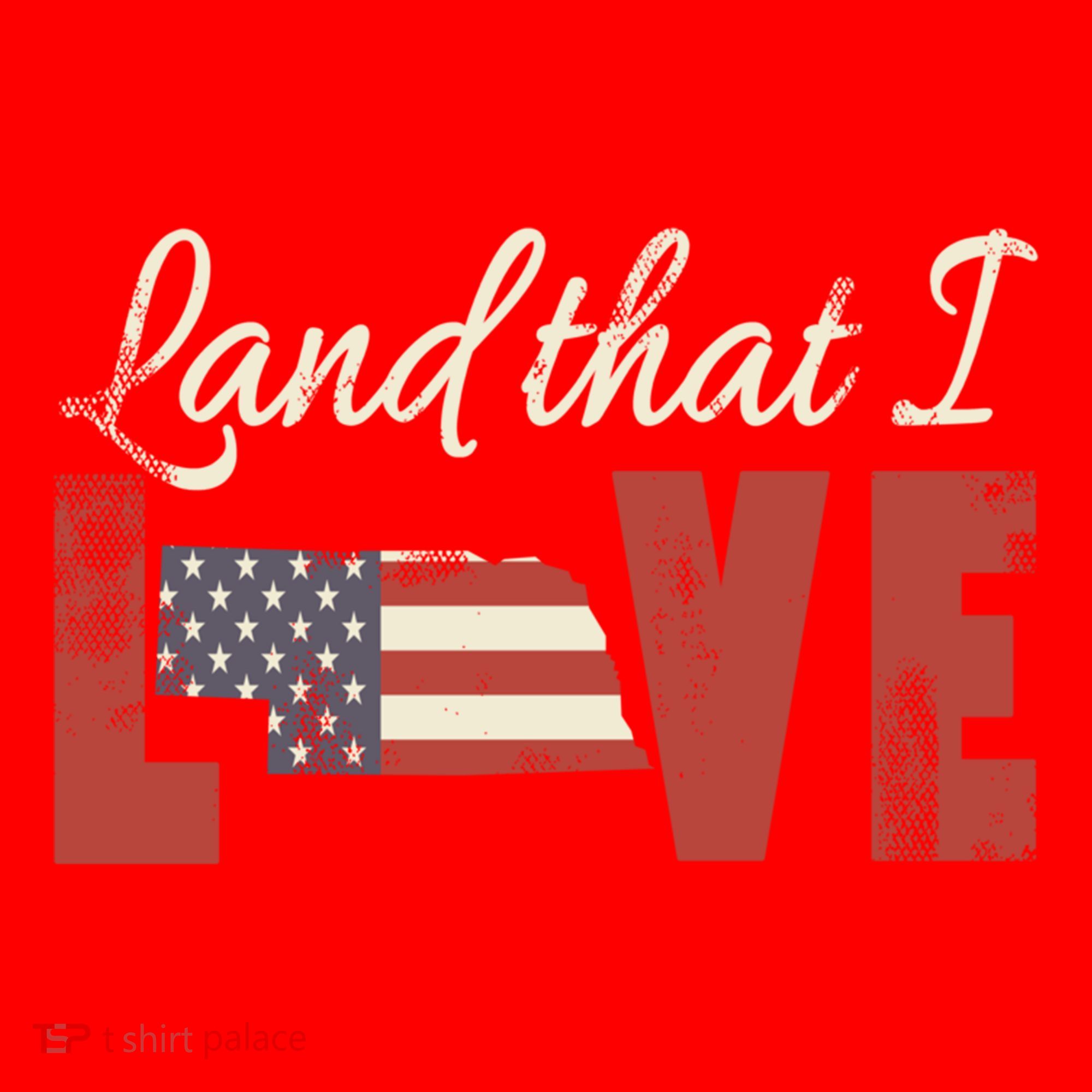 Nebraska Usa Land That I Love Patriotic July 4th Gift Santa Hat