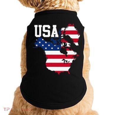 New Usa Map Now Featuring Canada And Greenland Funny Gift Doggie Tank
