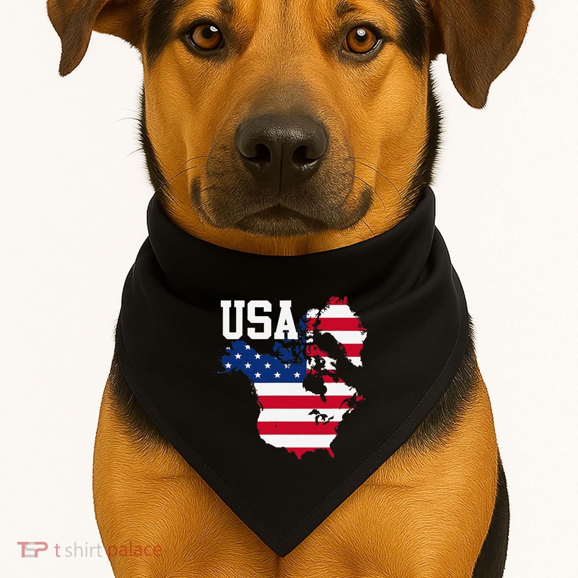 New Usa Map Now Featuring Canada And Greenland Funny Gift USA-Made Doggie Bandana