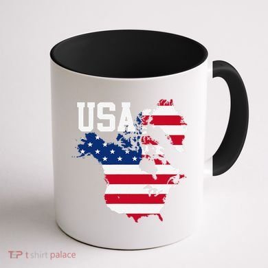 New Usa Map Now Featuring Canada And Greenland Funny Gift Coffee Mug back