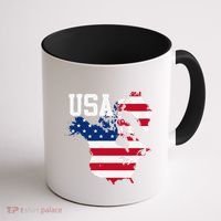 New Usa Map Now Featuring Canada And Greenland Funny Gift Coffee Mug thumb 1