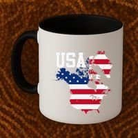New Usa Map Now Featuring Canada And Greenland Funny Gift Coffee Mug thumb 2