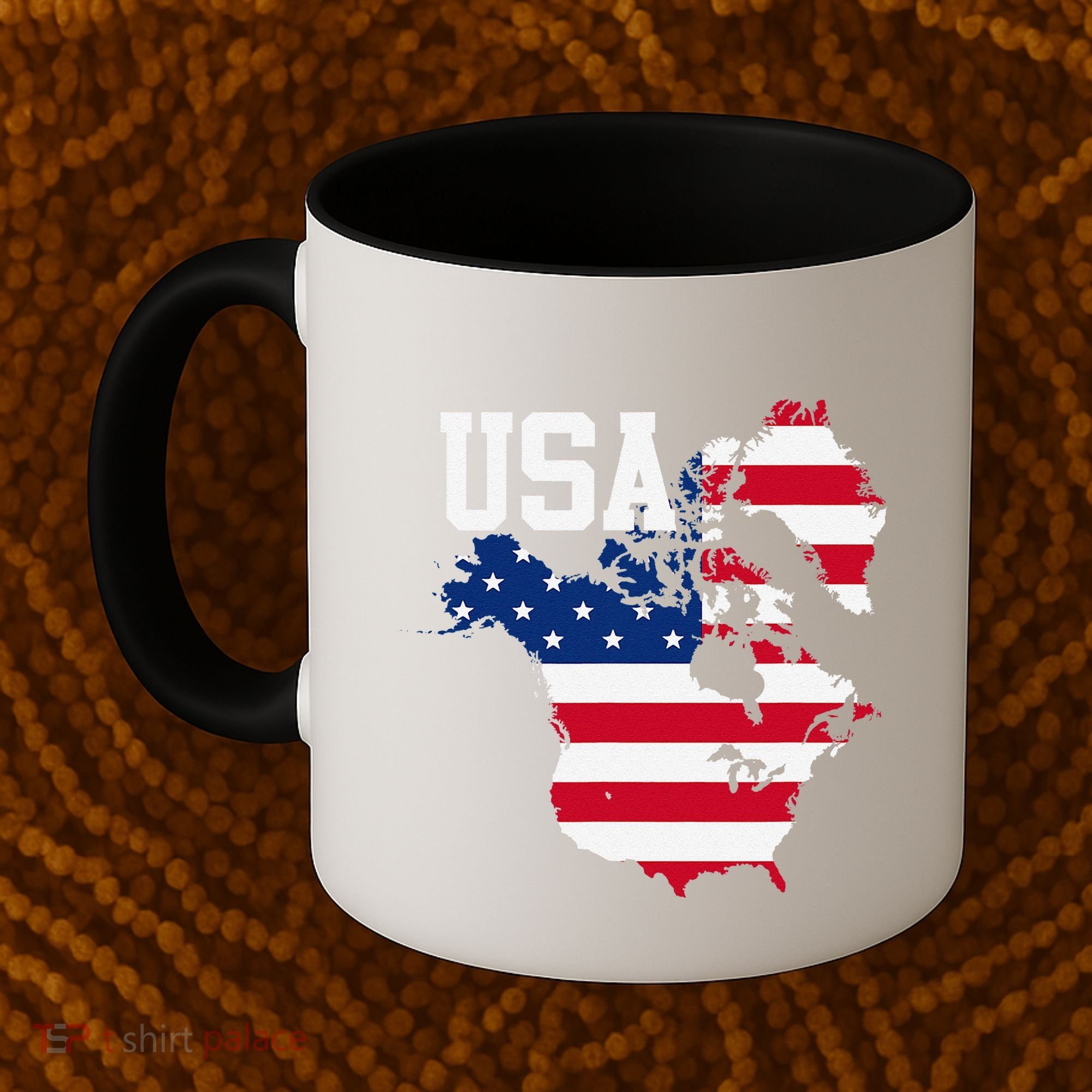 New Usa Map Now Featuring Canada And Greenland Funny Gift Coffee Mug