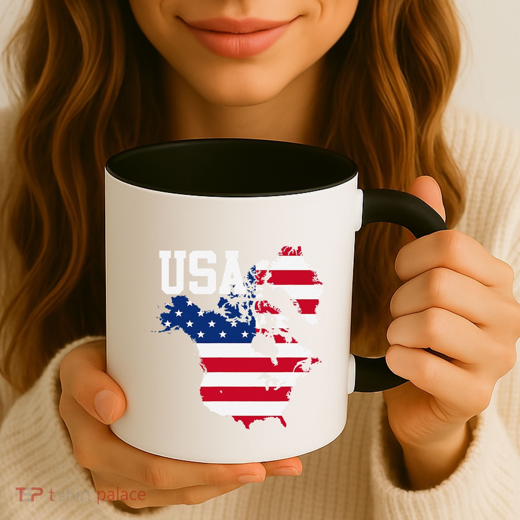 New Usa Map Now Featuring Canada And Greenland Funny Gift Coffee Mug