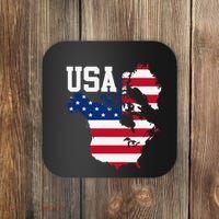 New Usa Map Now Featuring Canada And Greenland Funny Gift Coaster thumb 0