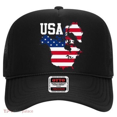 New Usa Map Now Featuring Canada And Greenland Funny Gift Hat