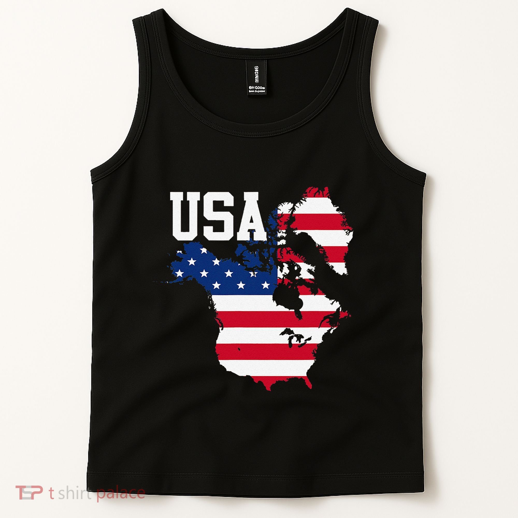 New Usa Map Now Featuring Canada And Greenland Funny Gift Tank Top