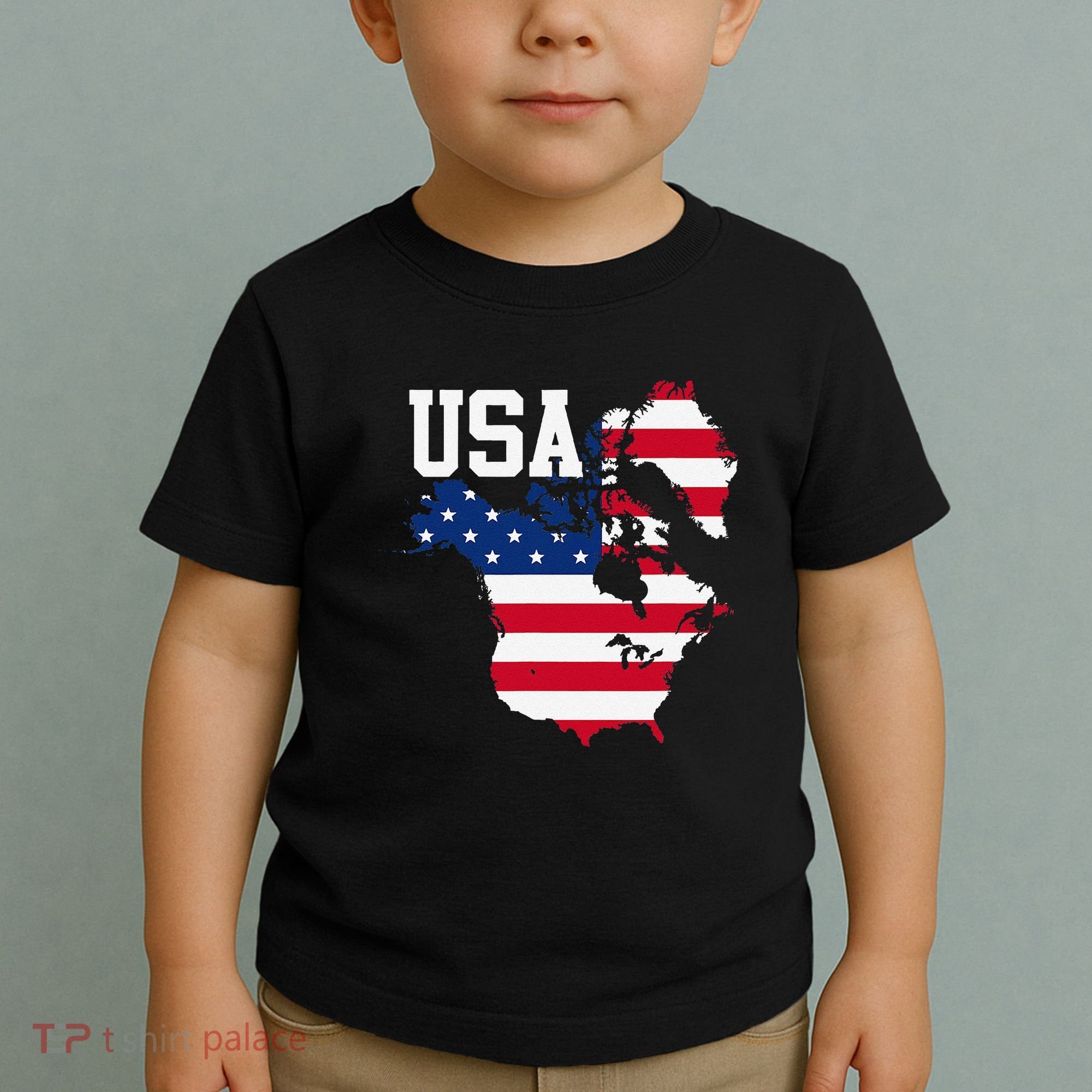 New Usa Map Now Featuring Canada And Greenland Funny Gift Toddler T-Shirt