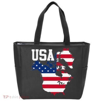 New Usa Map Now Featuring Canada And Greenland Funny Gift Tote Bag