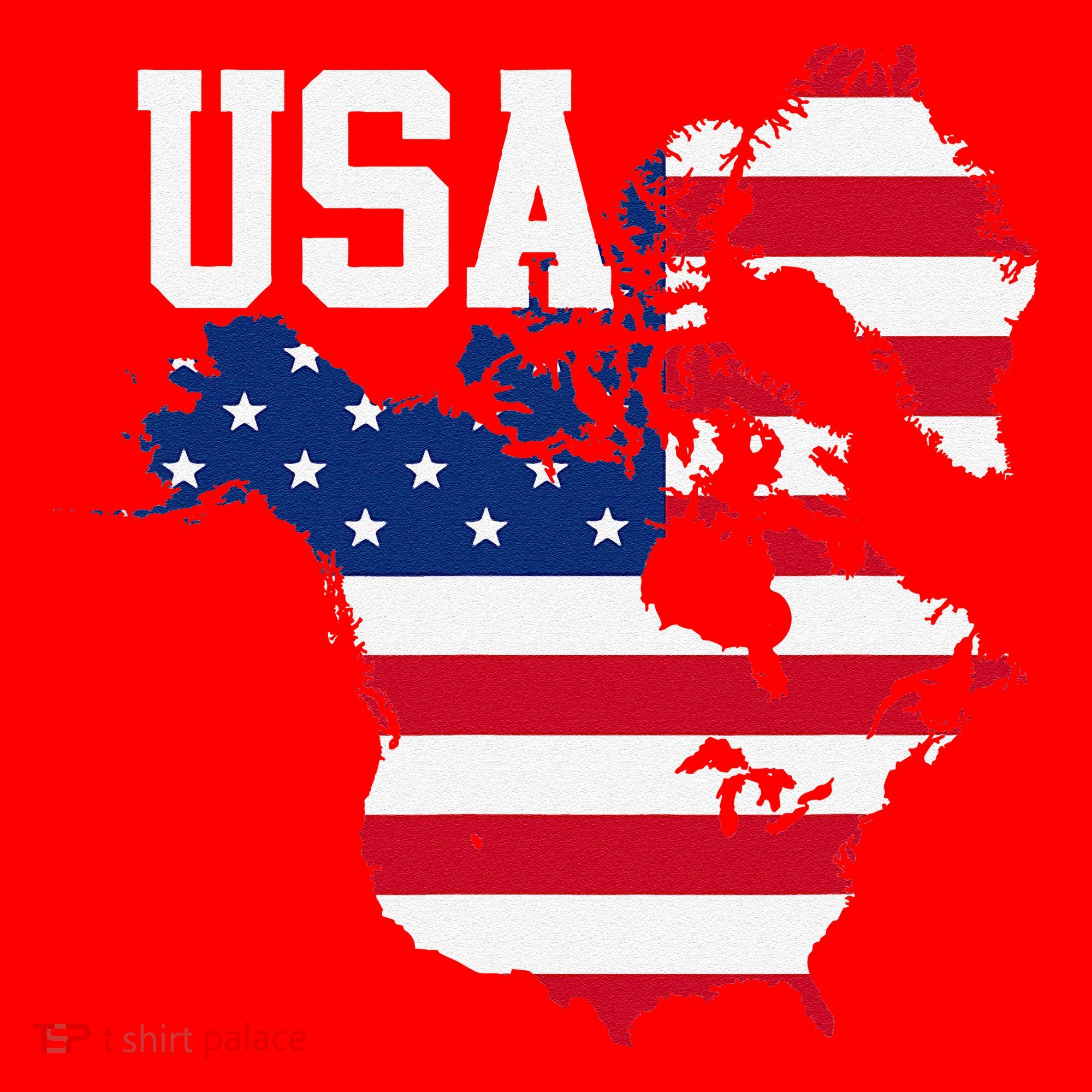 New Usa Map Now Featuring Canada And Greenland Funny Gift Santa Hat