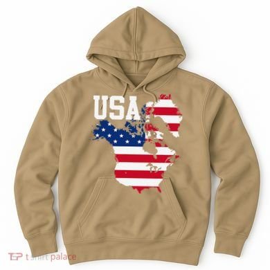 New Usa Map Now Featuring Canada And Greenland Funny Gift Hoodie