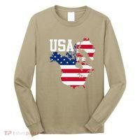 New Usa Map Now Featuring Canada And Greenland Funny Gift Long Sleeve Shirt thumb 0