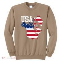 New Usa Map Now Featuring Canada And Greenland Funny Gift Sweatshirt thumb 0