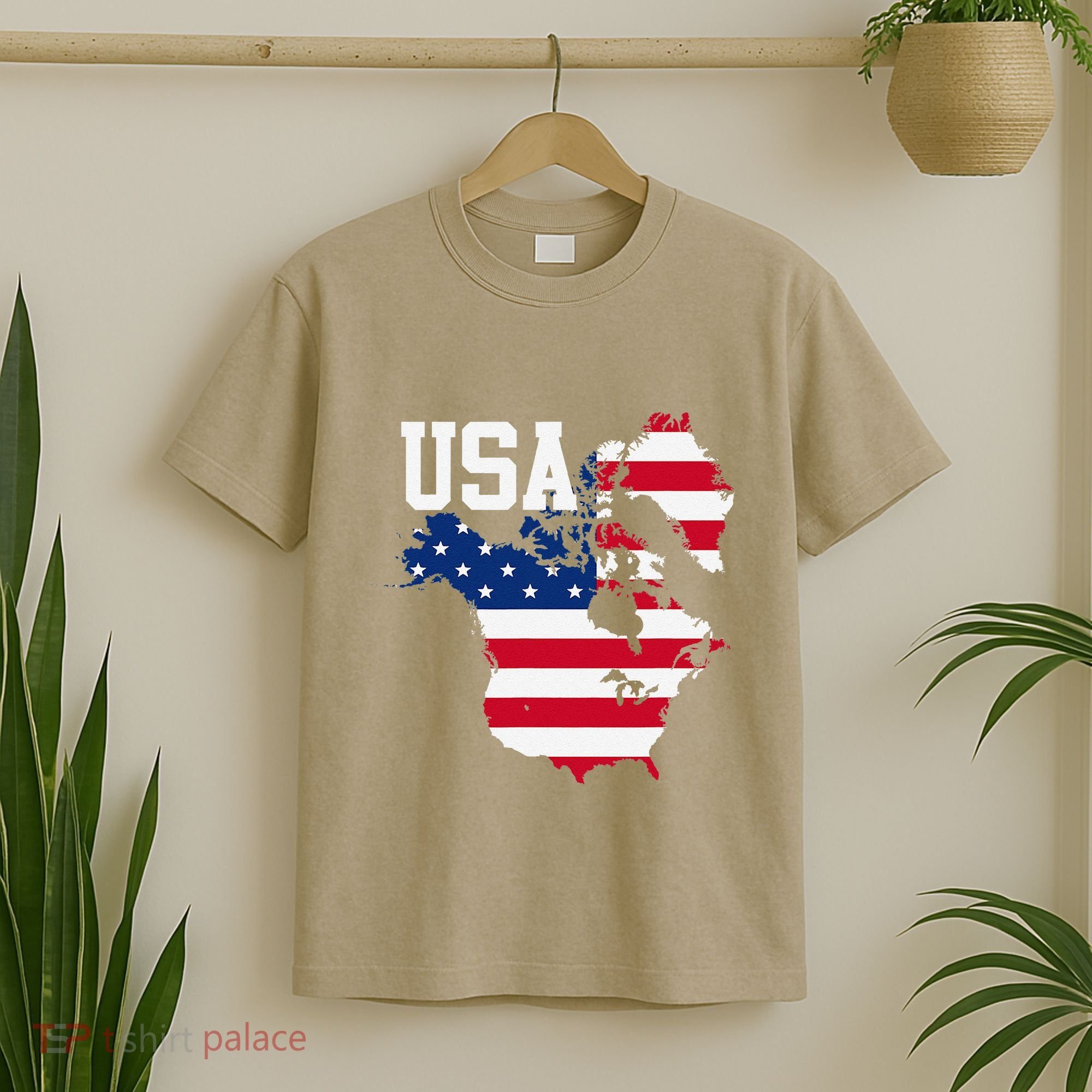 New Usa Map Now Featuring Canada And Greenland Funny Gift T-Shirt