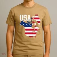 New Usa Map Now Featuring Canada And Greenland Funny Gift T-Shirt thumb 3