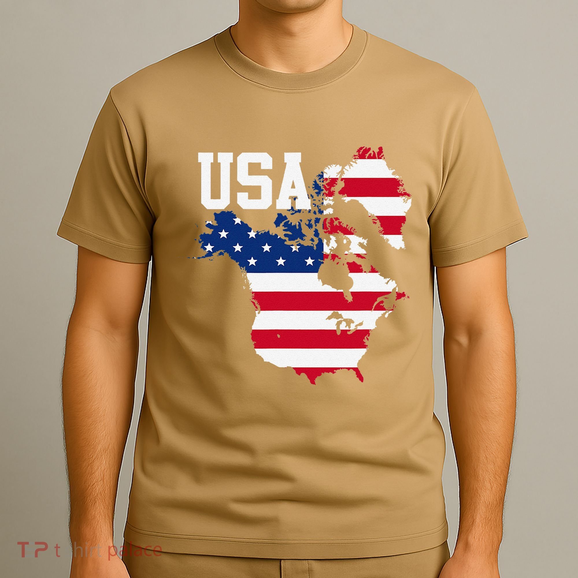 New Usa Map Now Featuring Canada And Greenland Funny Gift T-Shirt