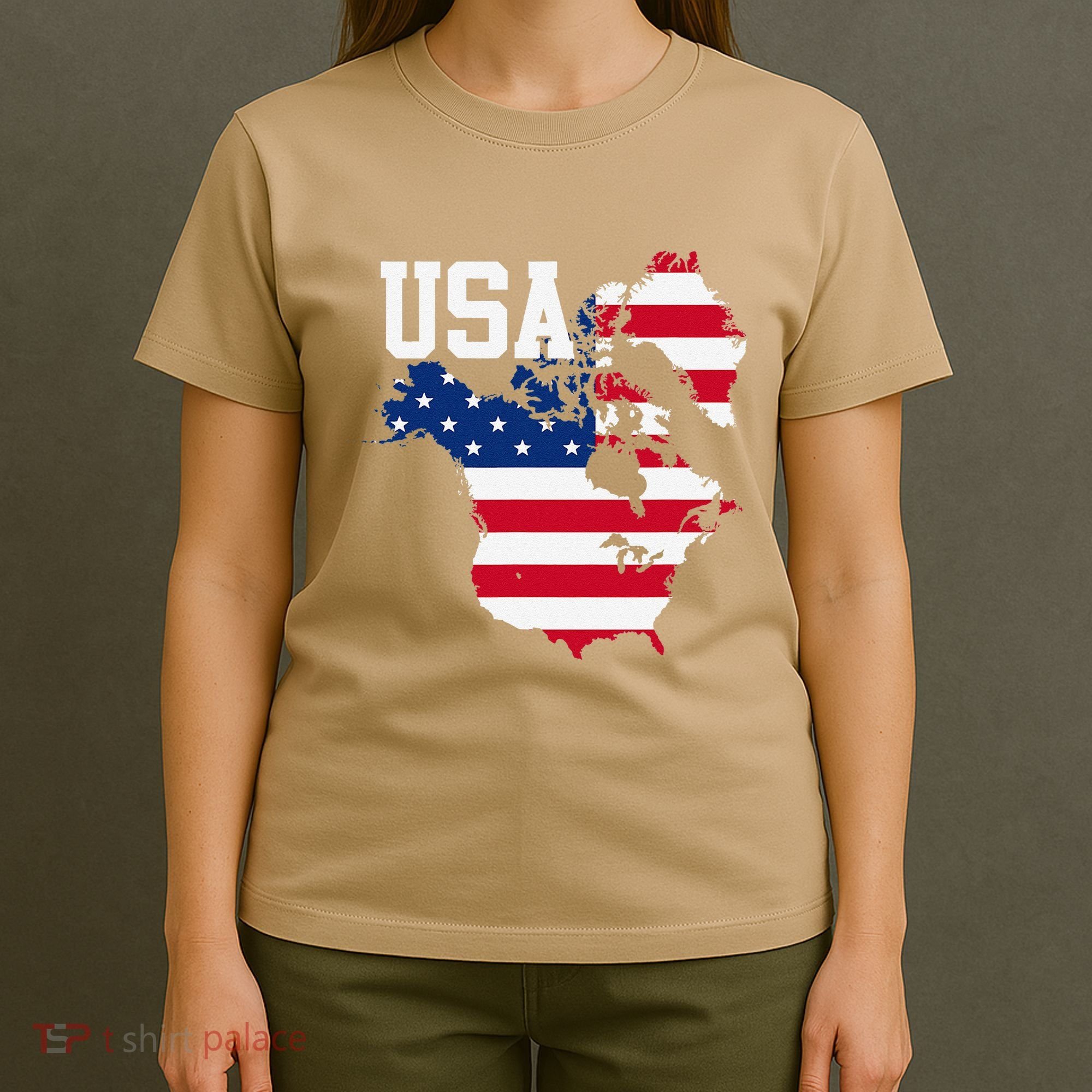 New Usa Map Now Featuring Canada And Greenland Funny Gift T-Shirt