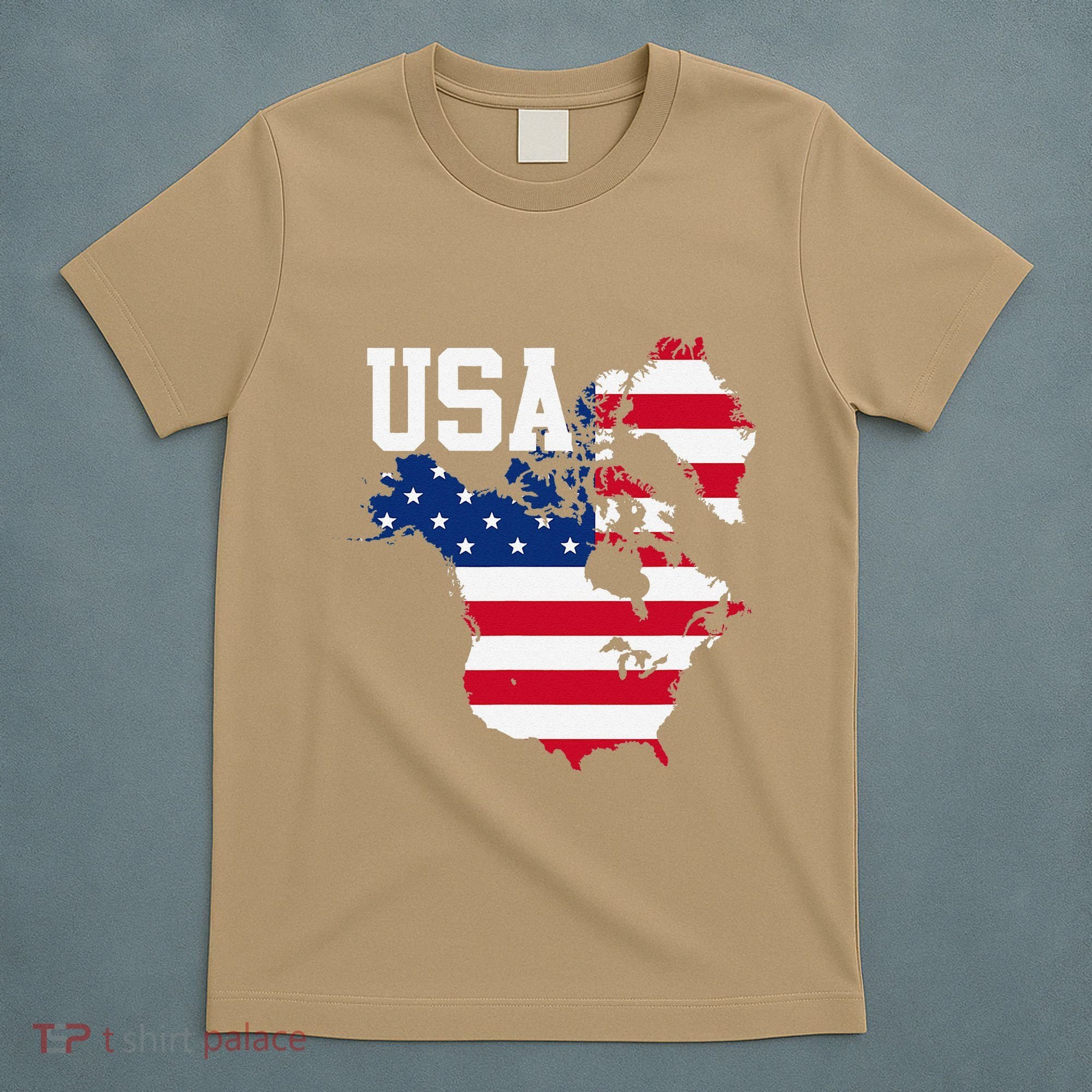 New Usa Map Now Featuring Canada And Greenland Funny Gift T-Shirt