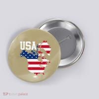 New Usa Map Now Featuring Canada And Greenland Funny Gift Button thumb 0