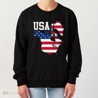 New Usa Map Now Featuring Canada And Greenland Funny Women's Sweatshirt thumb 0