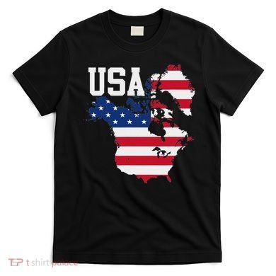 New Usa Map Now Featuring Canada And Greenland Funny T-Shirt