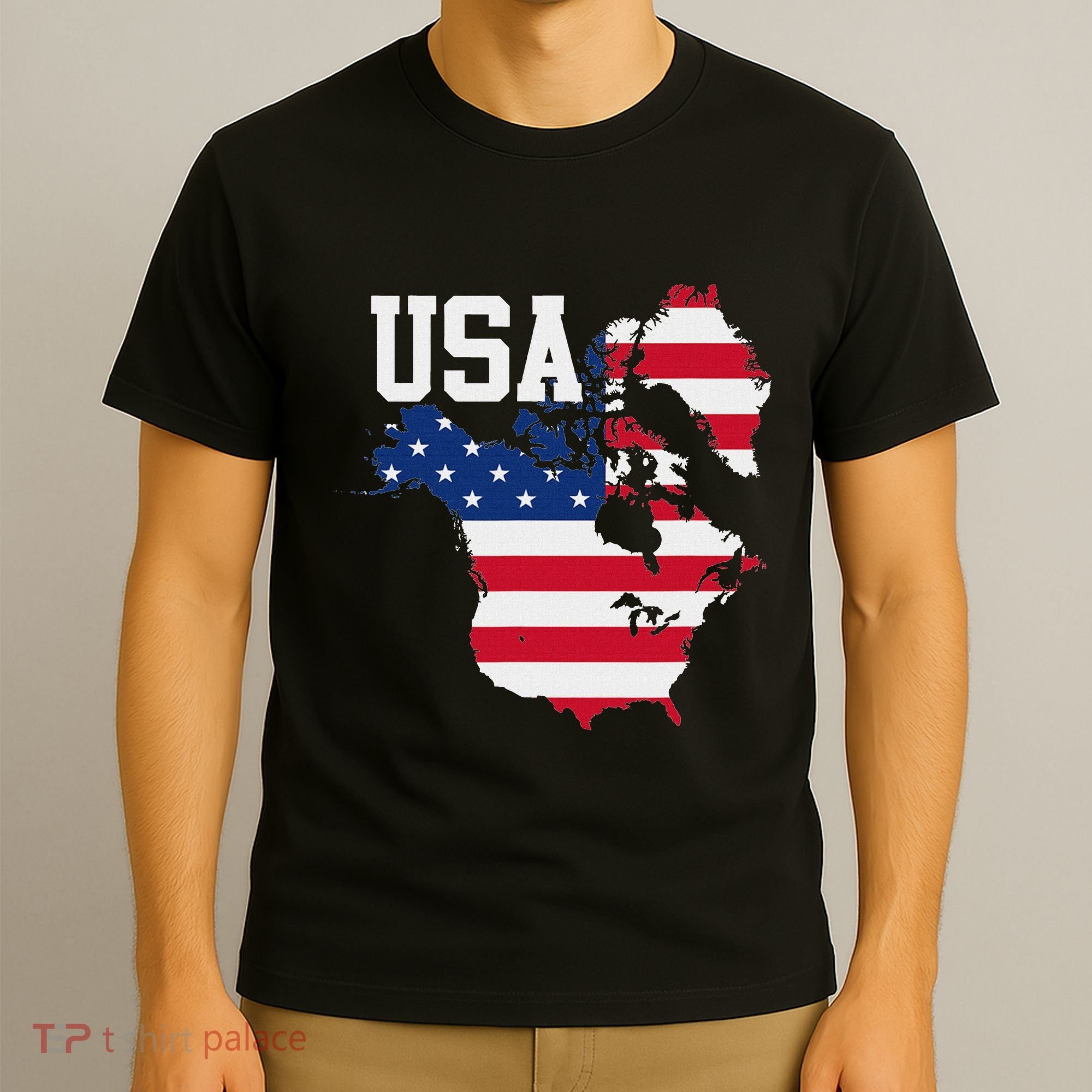 New Usa Map Now Featuring Canada And Greenland Funny T-Shirt