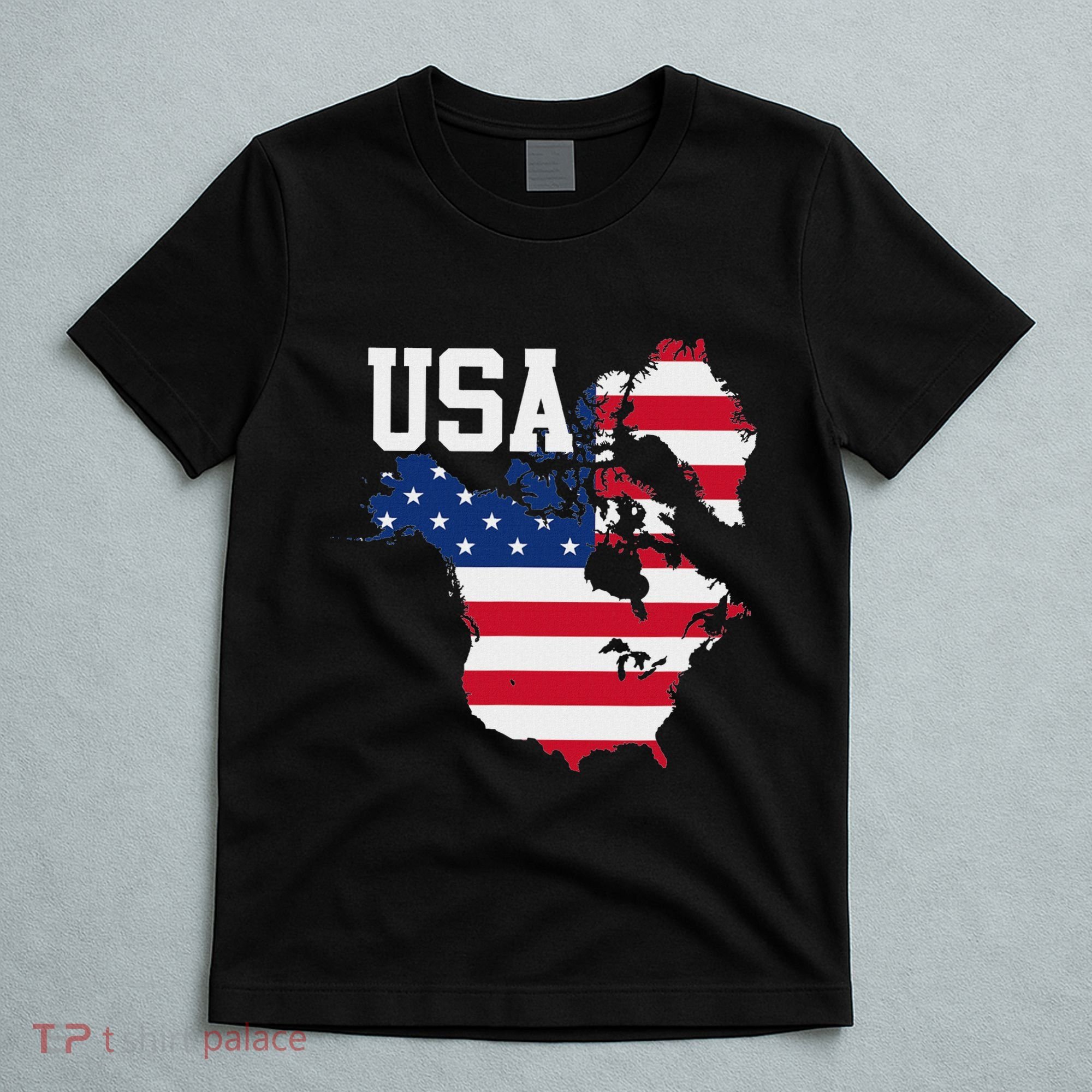 New Usa Map Now Featuring Canada And Greenland Funny T-Shirt