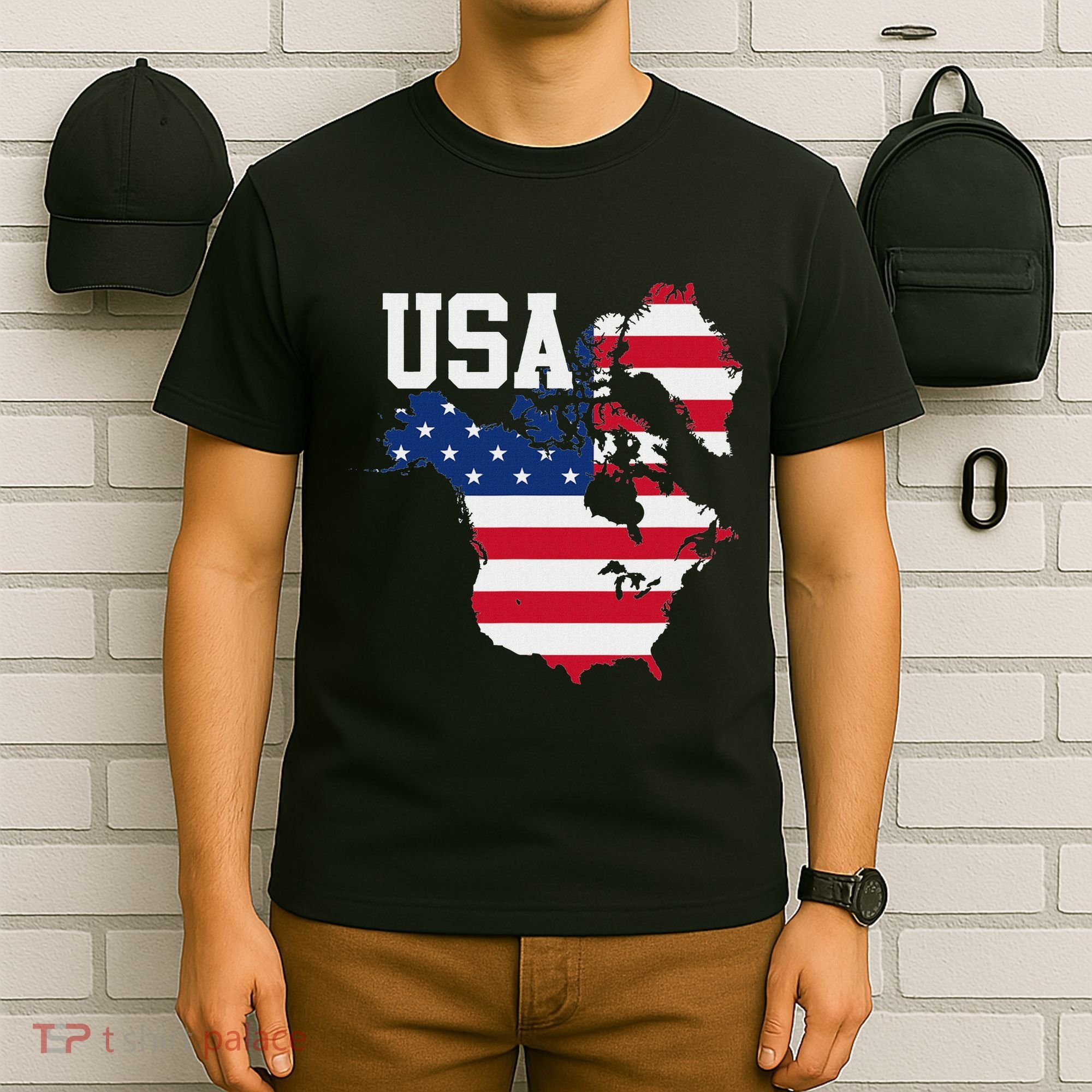 New Usa Map Now Featuring Canada And Greenland Funny T-Shirt