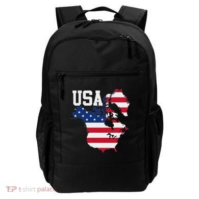 New Usa Map Now Featuring Canada And Greenland Funny Backpack