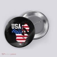 New Usa Map Now Featuring Canada And Greenland Funny Button thumb 0