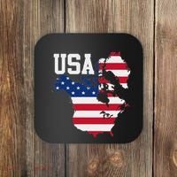 New Usa Map Now Featuring Canada And Greenland Funny Coaster thumb 0