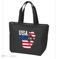 New Usa Map Now Featuring Canada And Greenland Funny Tote Bag thumb 3