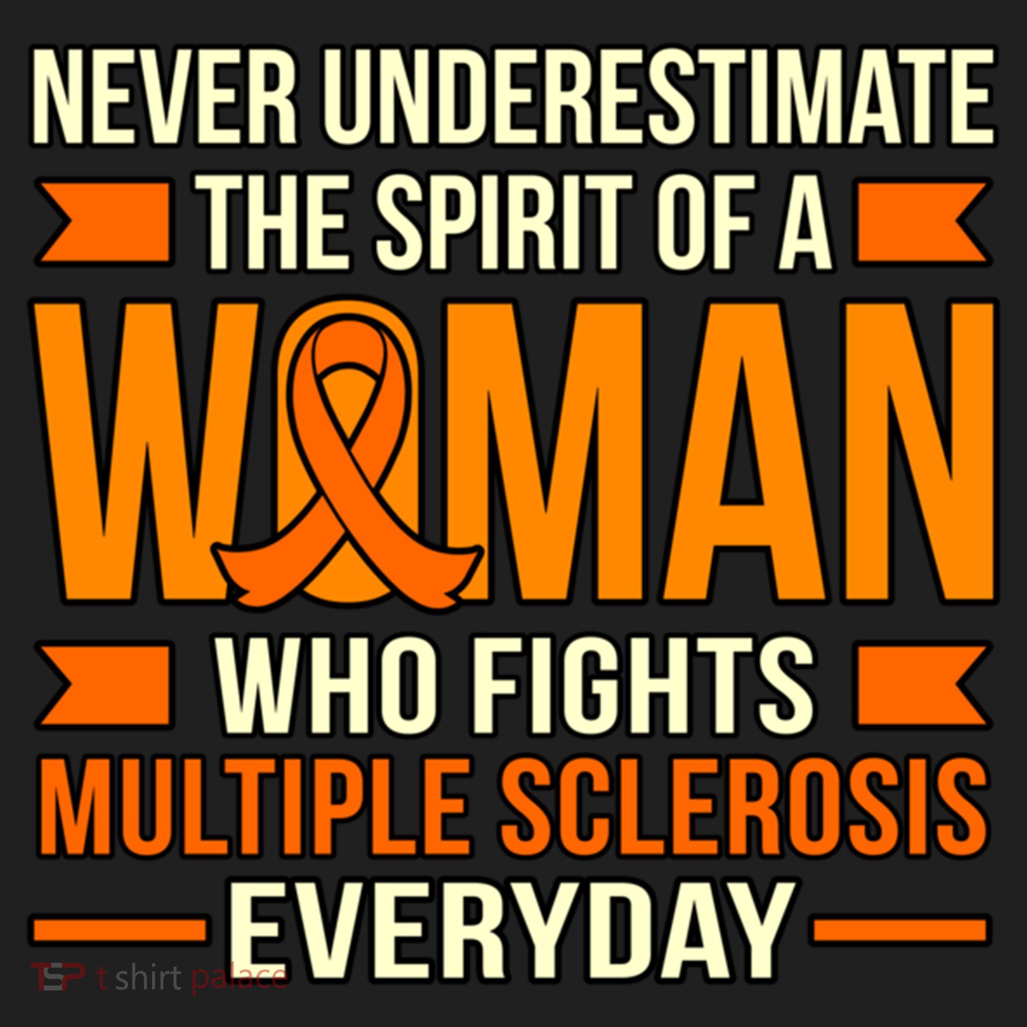 Never Underestimate Multiple Sclerosis Awareness Graphic Gift Hat