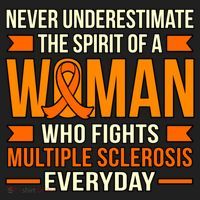 Never Underestimate Multiple Sclerosis Awareness Graphic Gift Golf Towel thumb 3