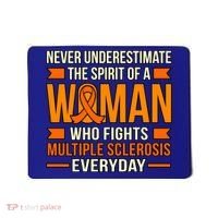 Never Underestimate Multiple Sclerosis Awareness Graphic Gift Mousepad thumb 0