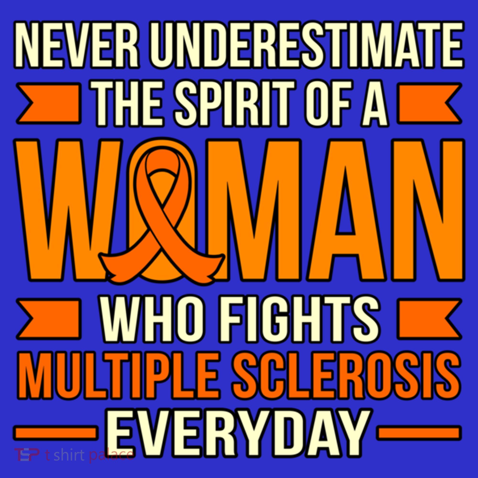 Never Underestimate Multiple Sclerosis Awareness Graphic Gift Kids Hoodie
